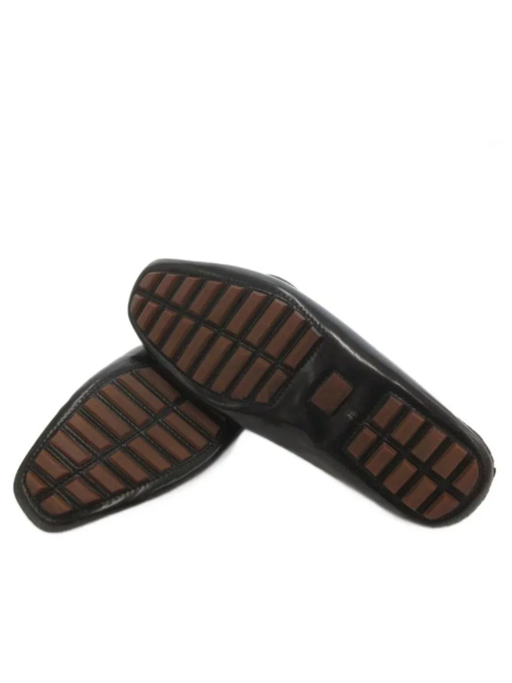 Gucci Bamboo Loafers Slip On Shoes Leather 8.5 Black